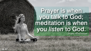 Meditation to listen to God